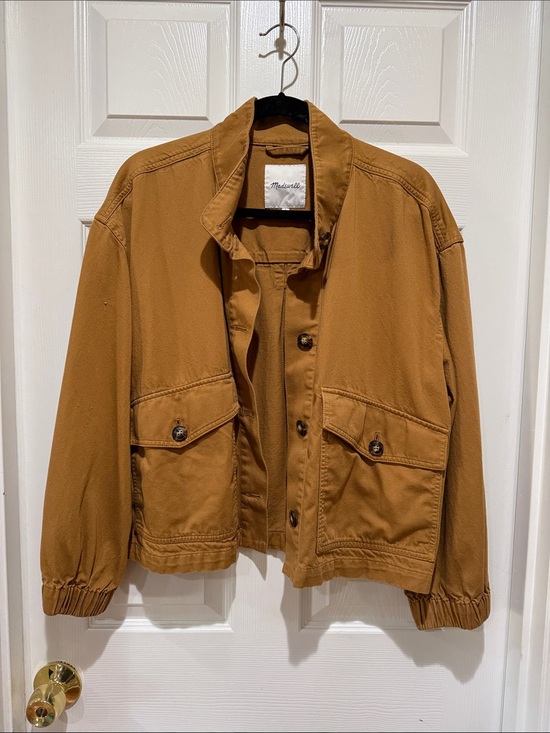 Madewell Jackets & Blazers - Madewell Cropped Utility Jacket - Caramel